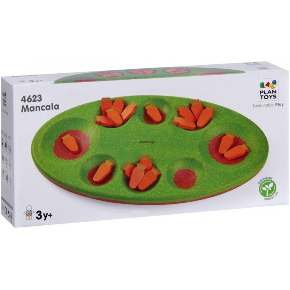 Plan Toys Mancala carrot count game counting kids 3+ sustainable play